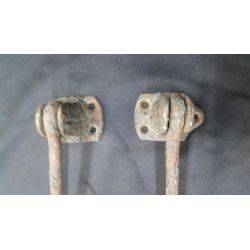 Pair of Iron Shutter Dogs 9 1/2" GA4284