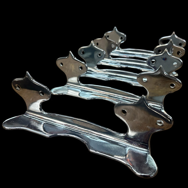 Chrome Flush Mount Toilet Brackets - 5 Available - GA20720