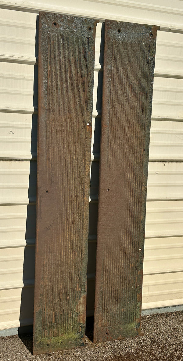 Pair of 65" Long Cast Iron Stair Treads GA20618