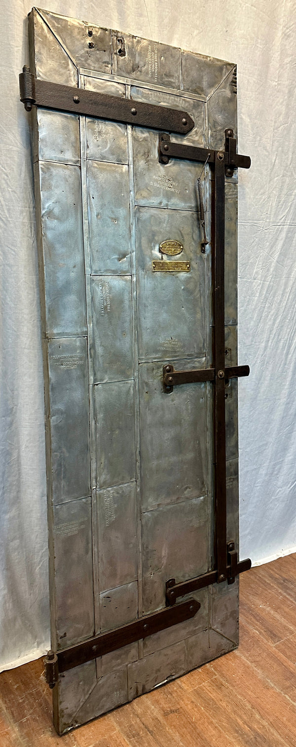1910 Empire Steel-Clad Patchwork Fire Door GA20556