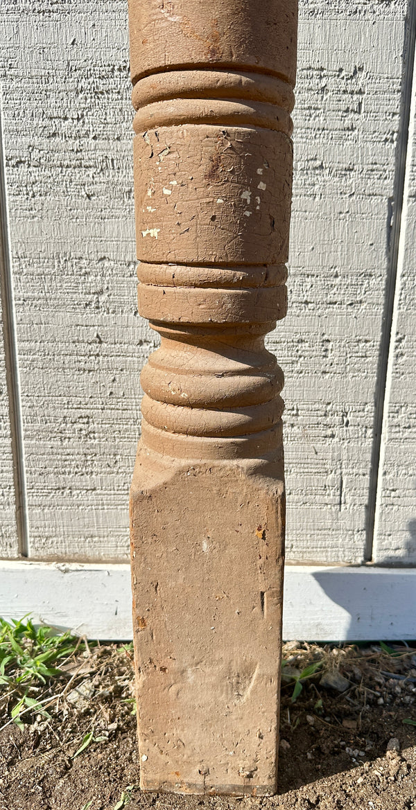 Heart Pine Newel Post w/ Acorn Top GA20417