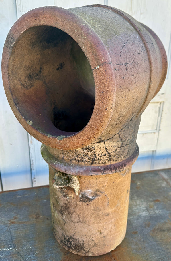 Terracotta Double Pipe Chimney Pot GA20474