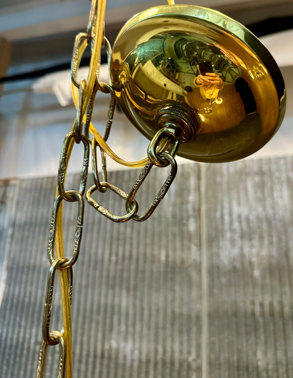 Vintage Brass 2-Arm Chandelier - 14" T x 18" W - GA21030