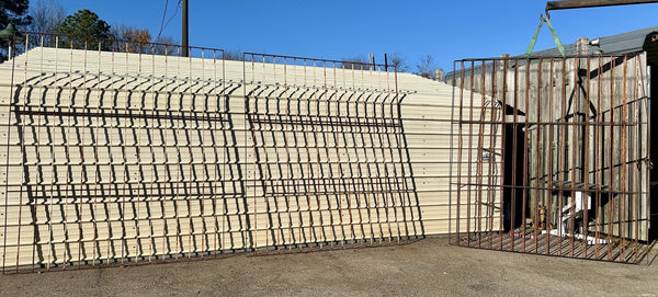 9Ft Tall Wrought Iron Fencing - 5 Panels in Set GA20515