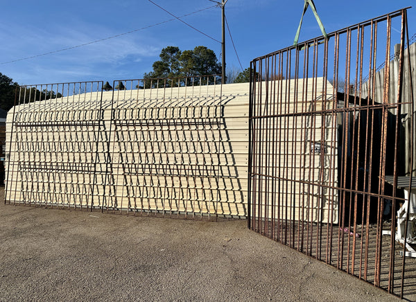 9Ft Tall Wrought Iron Fencing - 5 Panels in Set GA20515