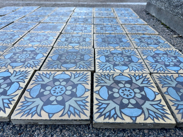 Early 20th Century Encaustic Tile Set by Boch Freres Maubeuge GA20507