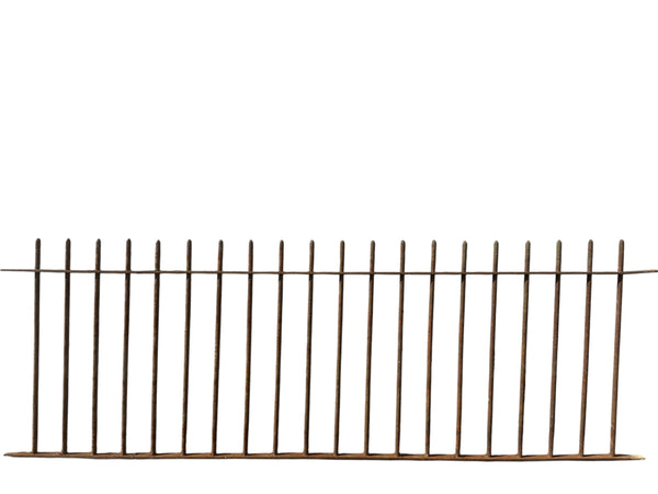 16 Ft of Antique Wrought Iron Picketed Fencing GA21003
