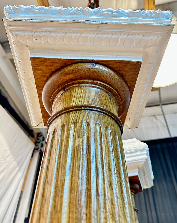 Fluted Oak Corinthian Column Pair GA20448