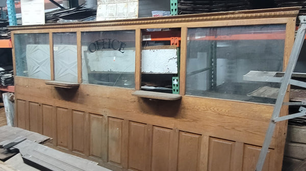 1900's Wood & Glass Pawnbrokers Office Front Panel Set GS00632