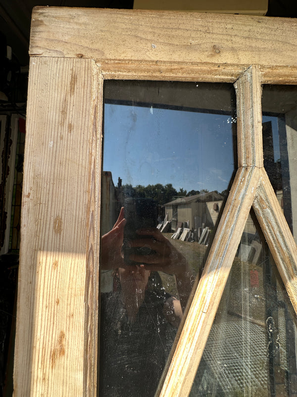 Restored Wood-Framed Transom Window Pair GA20307