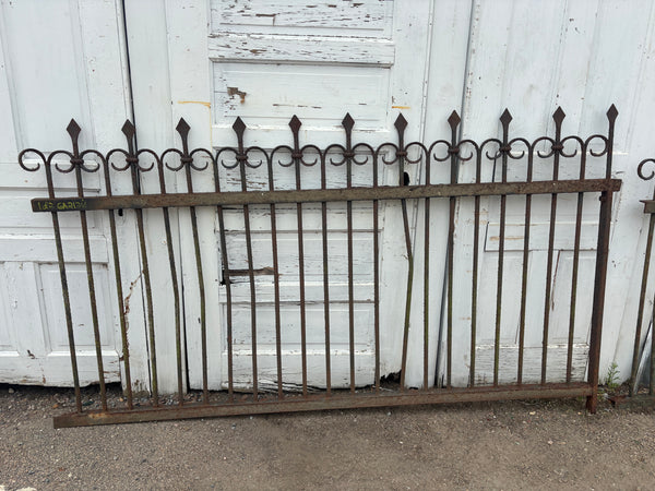 Wrought Iron Fence Panels with Finials GA21216