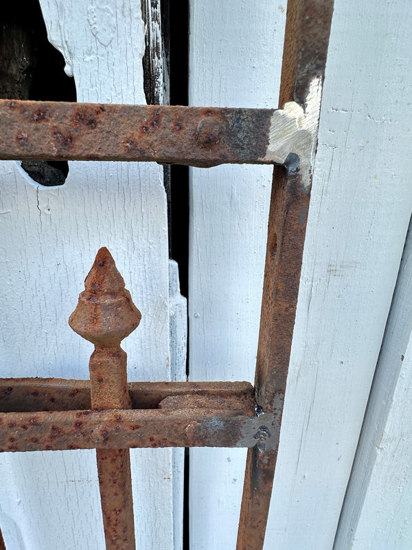 Antique Iron Garden Gate w/ Floral Accents GA20402