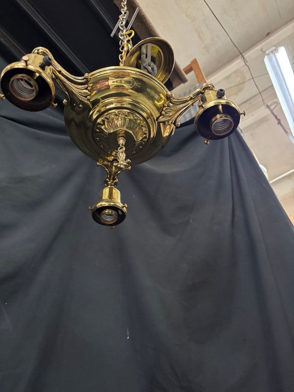 Solid Brass Victorian 3-Light Chandelier GA21165
