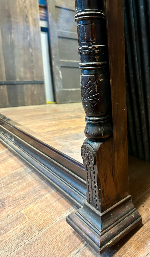 Victorian Era Eastlake Mirror w/ Original Mercury Glass GA20300