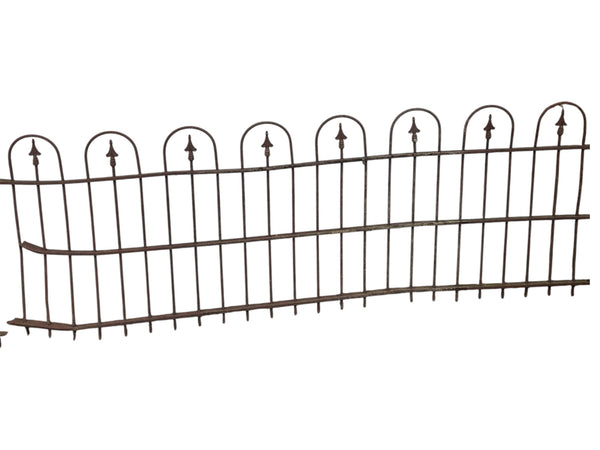 38 Ft of Antique Wrought Iron Hairpin Fencing GA21129
