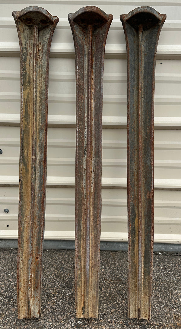 Set of 3 Antique Cast Iron Industrial Table Legs GA20378