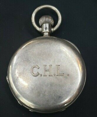 1909 W. Ehrhardt British SS & Gold Pocket Watch with Demi Hunter Case