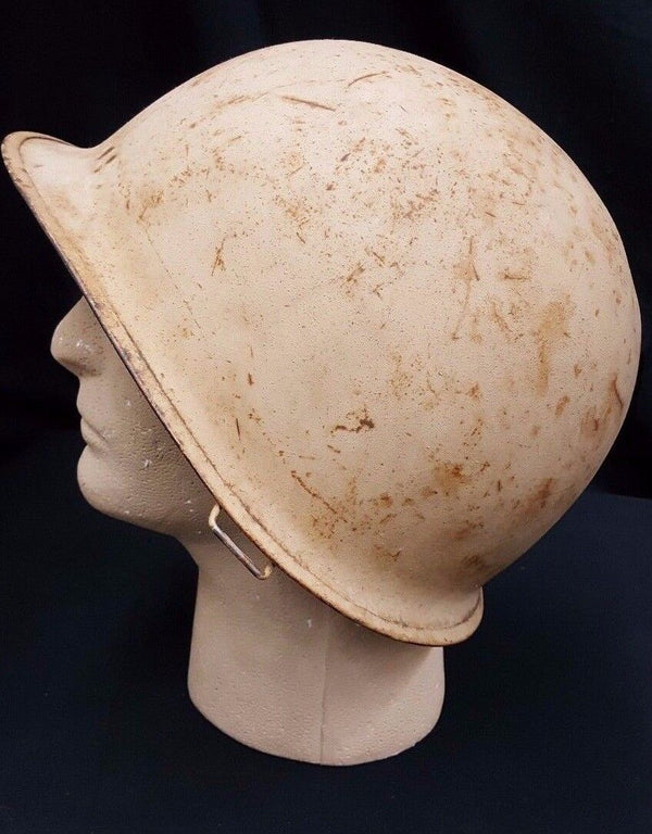 WWII U.S. M 1 Camo Tan Swivel Bale Rear Seam Steel Combat Helmet GS01003