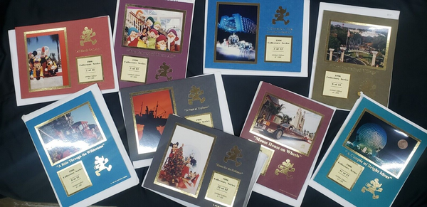 1996 Walt Disney World Collector Series Limited Edition Photos Set of 9 GA9513
