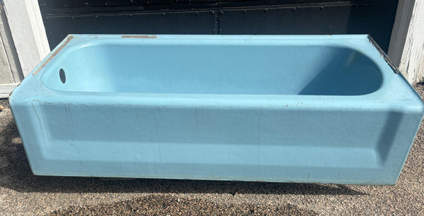 Cast Iron Porcelain Surfaced Blue Cast Iron Tub GA21441