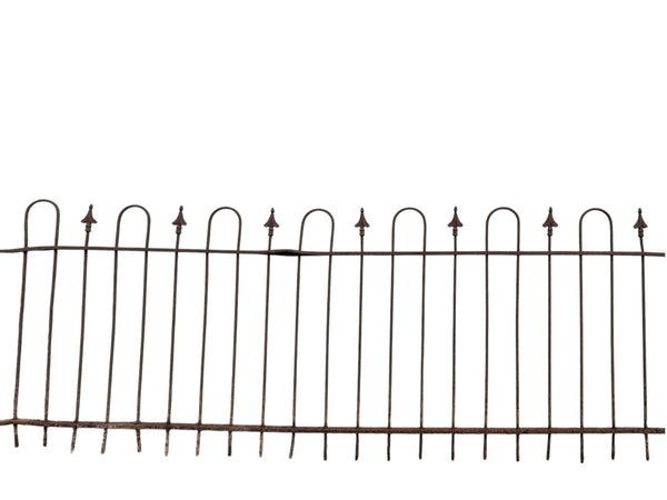 127 Ft of Antique Wrought Iron Hairpin Fencing GA21025