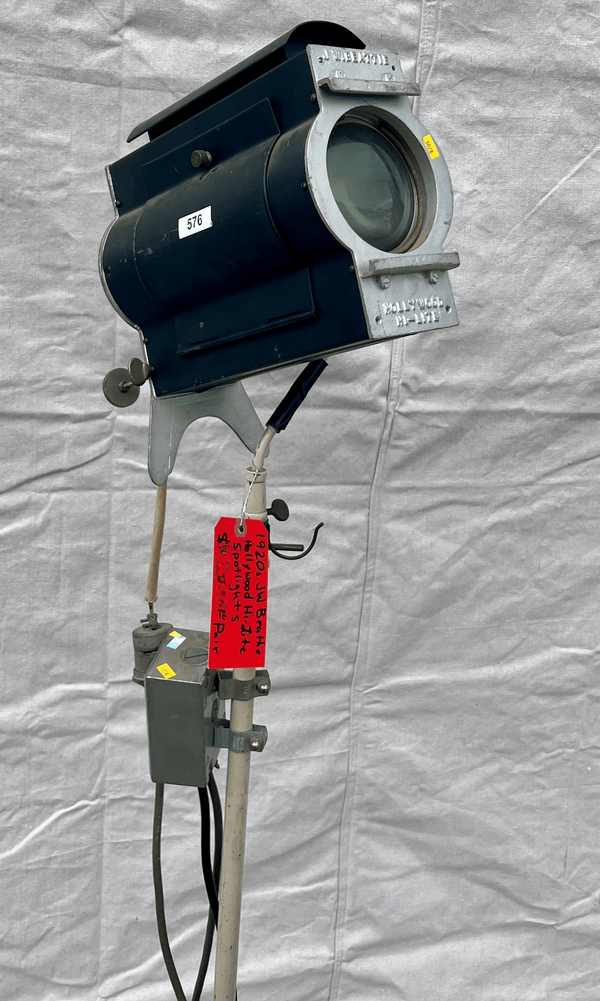 1920's JW Beattie Hollywood Hi-Lite Stage/Studio Light Pair GA10188