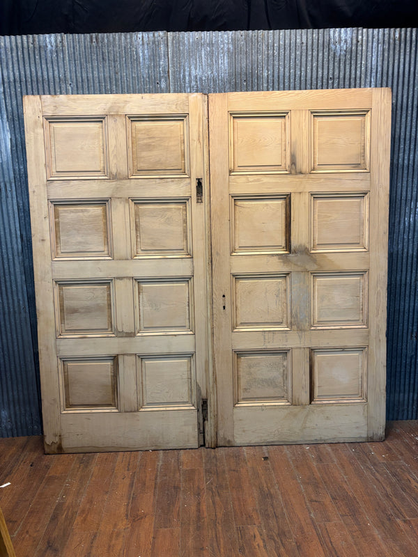 Pair of 8-Panel Wooden Doors GA21435