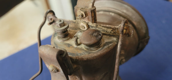 1920s Brass Railroad National Carbide Lantern 11 1/2" x 7 1/2" GS00850