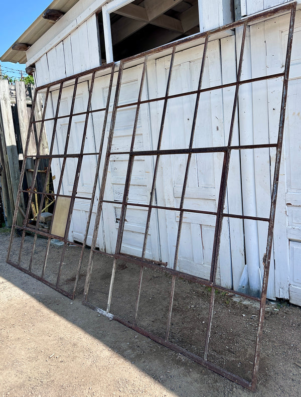 Industrial Steel Casement Windows 104" T x 74.5" W - 2 Available - GA21034