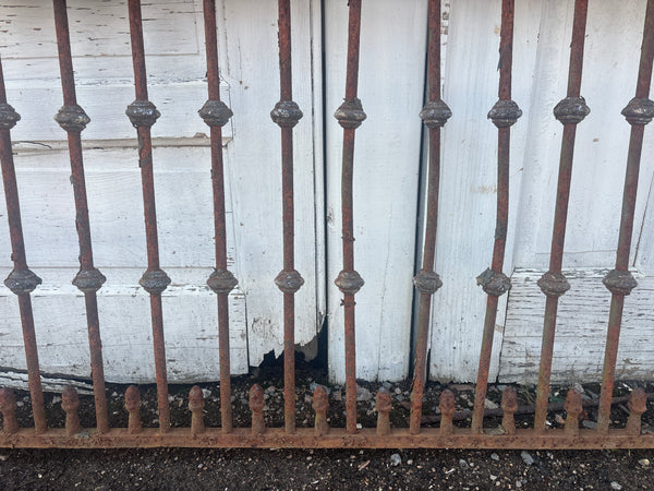 19 Feet of Iron Fence Panels GA21304
