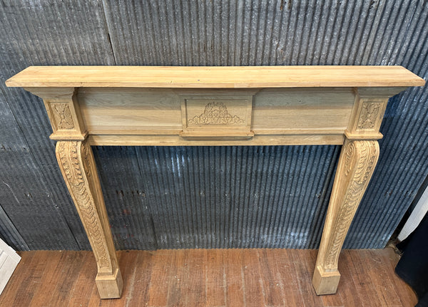 Classical Style Carved Pine Fireplace Mantel GA20726