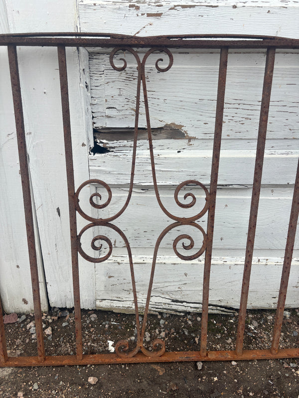 14 Feet of Iron Fence Panels GA21384
