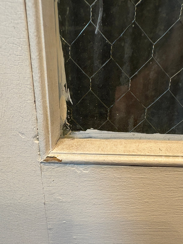 3-Panel Chicken Wire Glass Door GS6100
