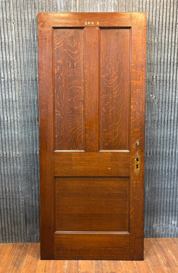 3-Panel Wood Door GA21452