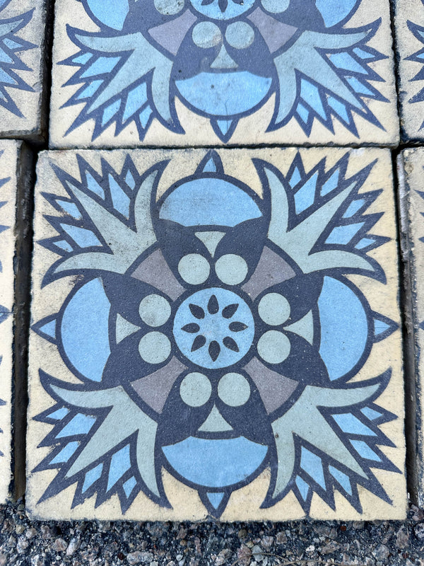 Early 20th Century Encaustic Tile Set by Boch Freres Maubeuge GA20507