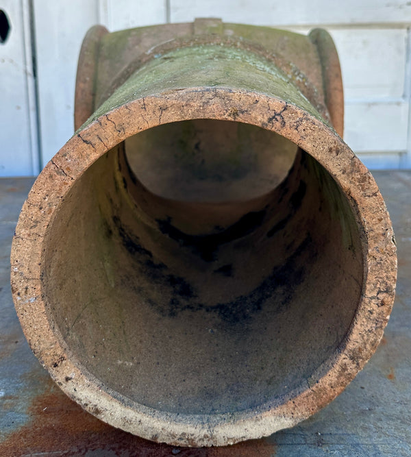 Terracotta Double Pipe Chimney Pot GA20474