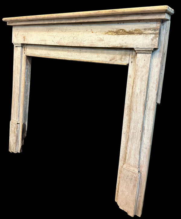 Antique Traditional Painted Wood Fireplace Mantel GA20599