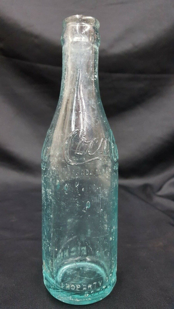 1940's Aqua Coca Cola Bottle From Richmond Virginia 7 3/4" GS00722