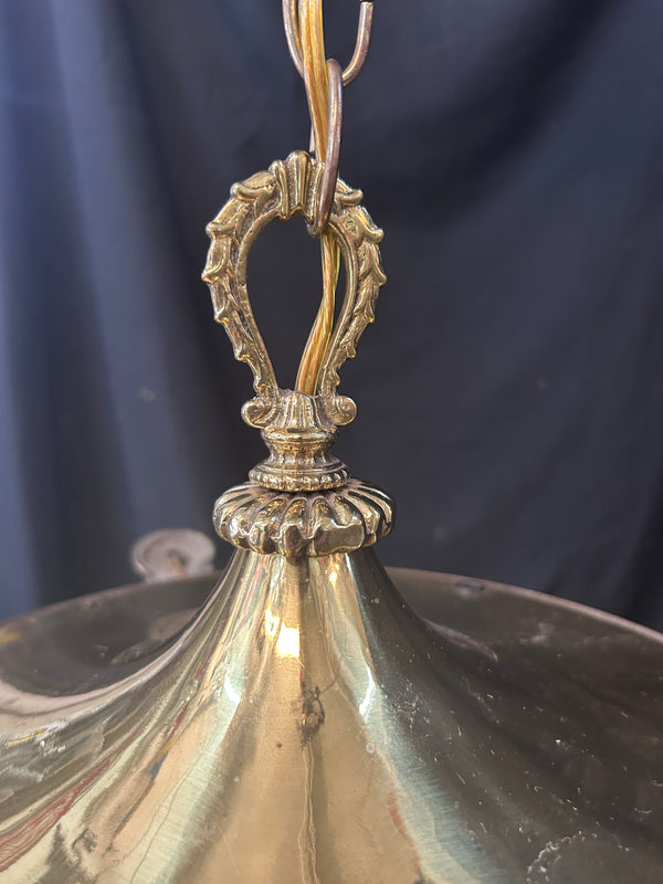 4 Light Antique Brass Chandelier 10"x17" GS010966