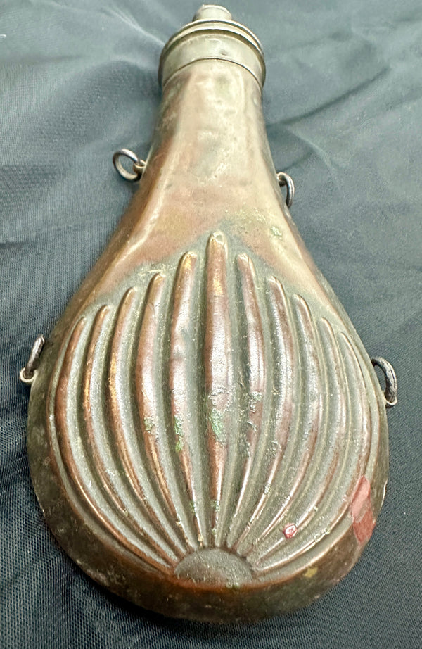 Antique 1800's Brass Powder Flask GA20538