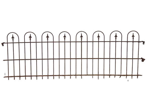 38 Ft of Antique Wrought Iron Hairpin Fencing GA21129