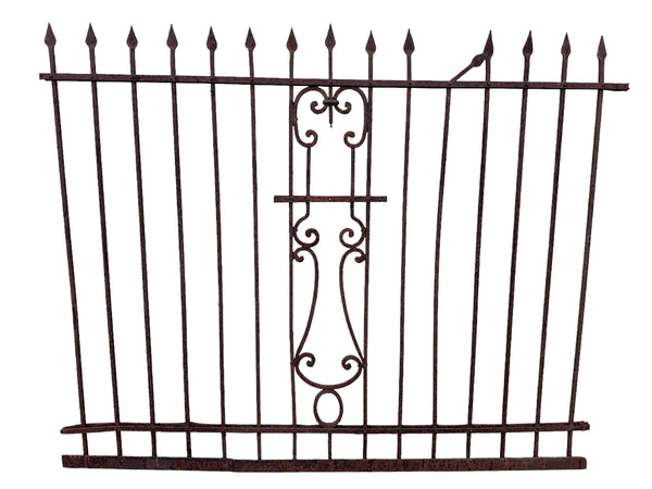 39 Ft of Antique Wrought Iron Fencing GA21049