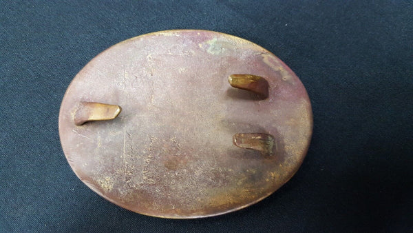 Civil War Reproduction Brass Oval 1st Regiment Virginia Volunteers Belt Buckle