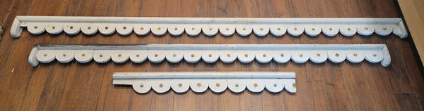 Vintage 3 Piece Wooden Gingerbread Trim Pediments GS00898