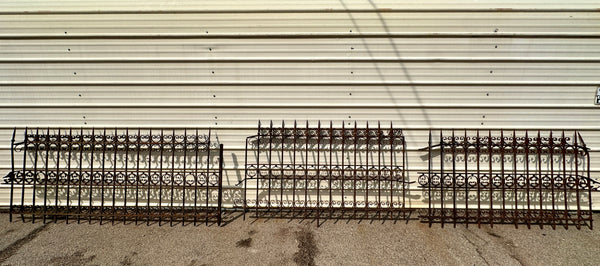 47+ Feet of Antique Wrought Iron Fencing GA20817