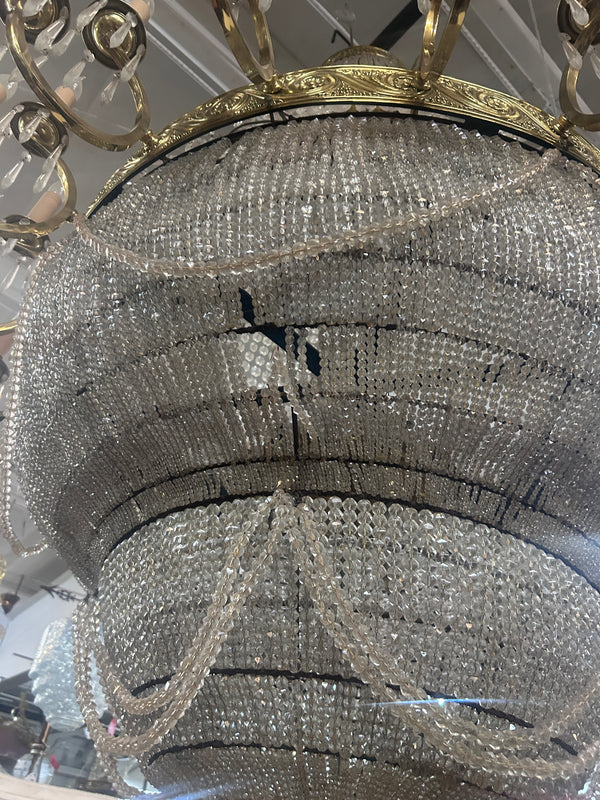 Brass and Crystal Ballroom Chandelier GS011024