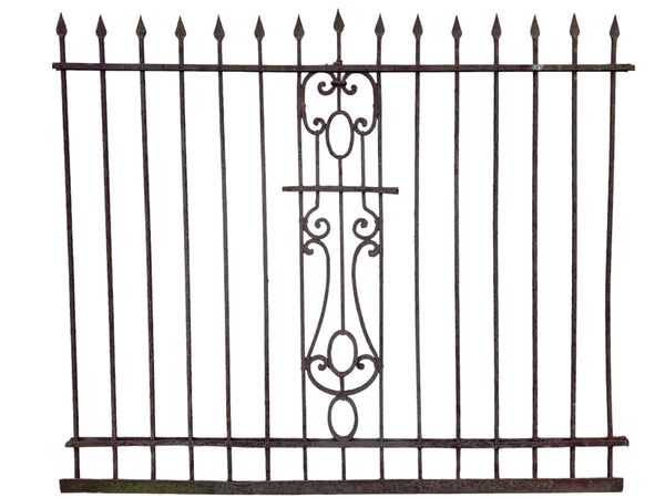 39 Ft of Antique Wrought Iron Fencing GA21049