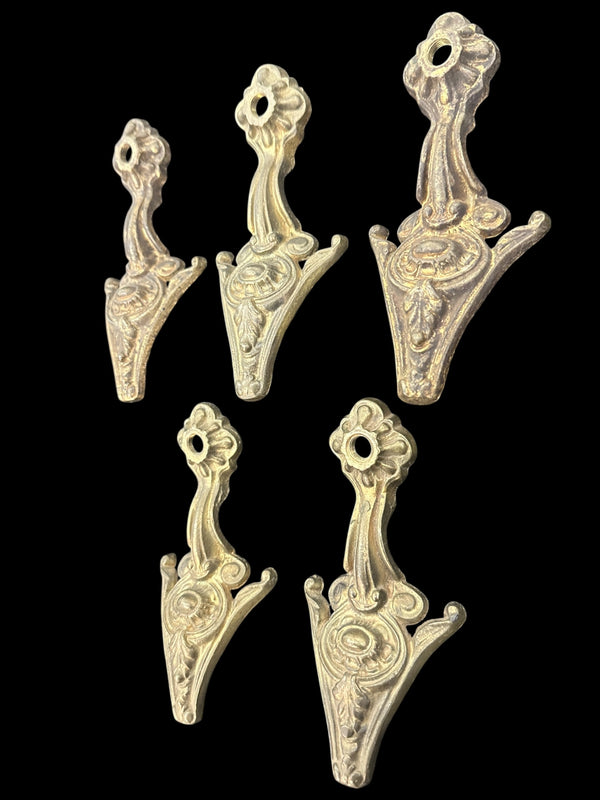 Set of 5 Antique Brass Chandelier Arms GA20706