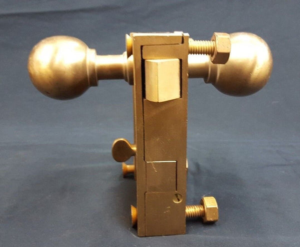 Brass Ship Rim Lock with Oval Knob