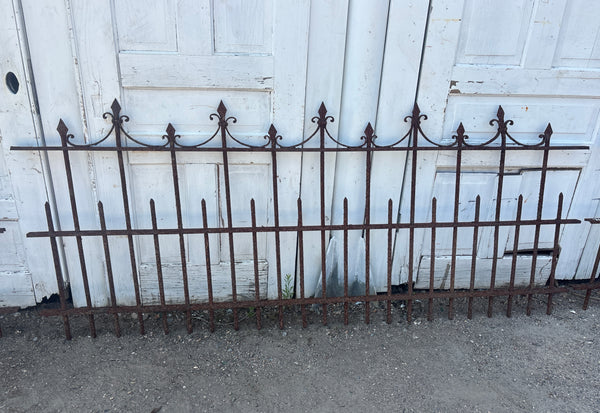 107.5 Feet of Wrought Iron Victorian Fence Panels GA21243